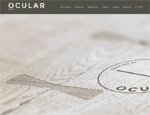 Tablet Screenshot of ocular.dk
